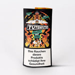 Dieses Produkt von kleine knospe ist eine farbenfrohe Verpackung für ein CBD-Kräutermischung, die als Alternative zu Tabak angeboten wird.