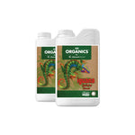 Das Bild zeigt ein organisches Düngemittel namens "Iguana Juice Bloom" von OG Organics, das für den Anbau von CBD- bzw. Cannabis-Produkten von "kleine knospe" verwendet wird.