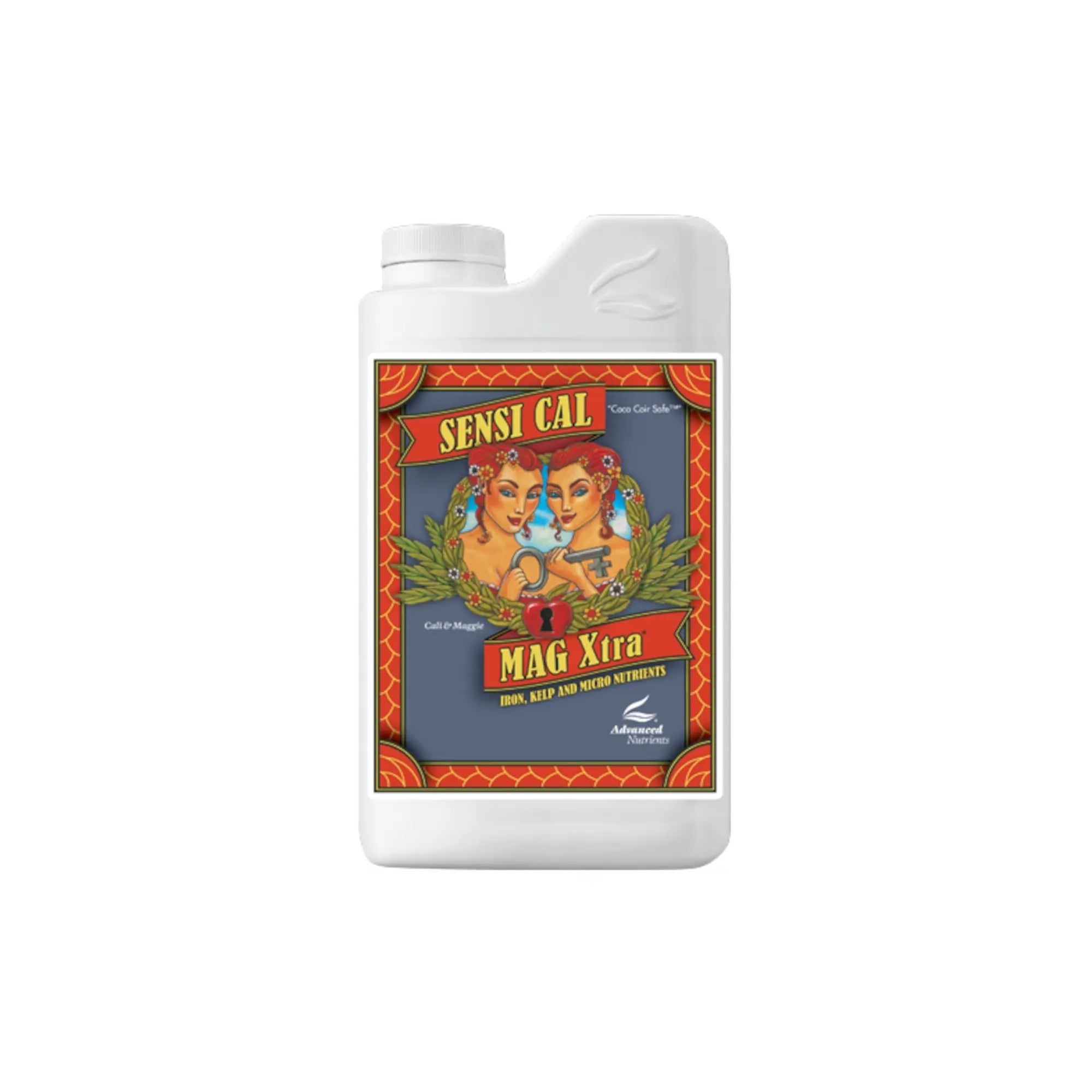 Die abgebildete, markante Flasche ist speziell für den Anbau von Cannabis-Produkten von "kleine knospe" gedacht und enthält Sensi Cal Mag Xtra als Ergänzungsstoff.