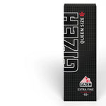 Gizeh Queen Size Extra Fine Zigarettenpapier, schwarze Packung, 50 Blatt.